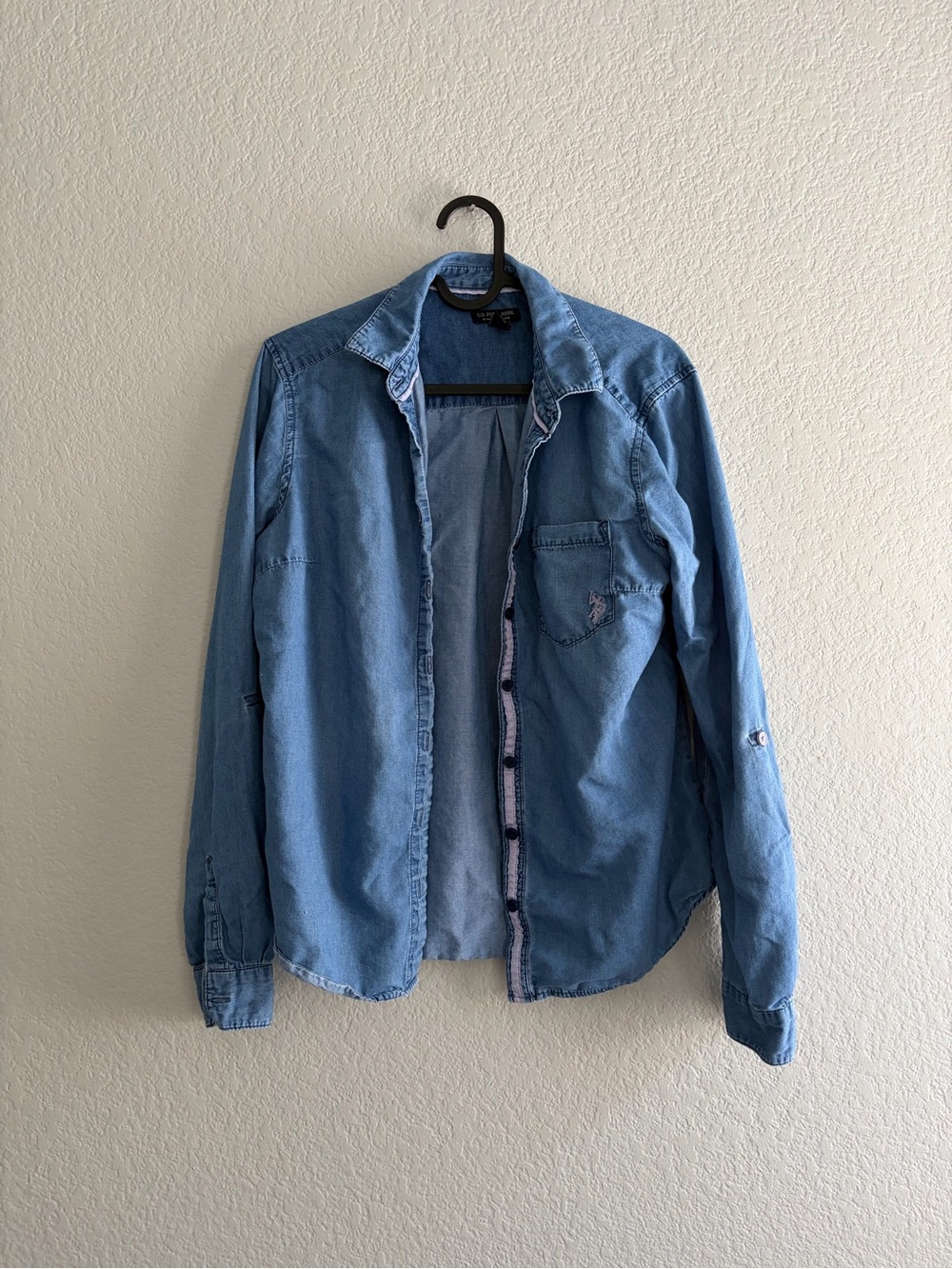 U.S. Polo Assn. Light Blue Denim Shacket